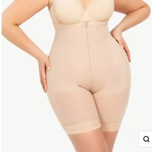 Firm Tummy Compression Bodysuit Shaper With Butt Lifter